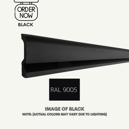 LED BASEBOARD MOLDING 4"H/10CM DURABLE POLYMER TRIM - EACH 7.8FT/2.4M